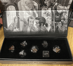 Dungeons and Dragons MagicCon (Chicago) Exclusive - Dice of the Mirror Zone - Solid Zinc 16mm Metal Poly Dice Set